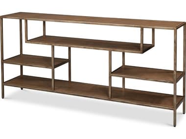 Sarreid Ltd Cullum Shagreen Console Tawny Brown SA5425435