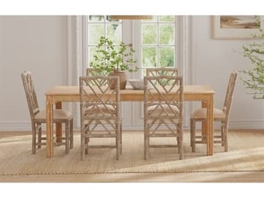 Sarreid Ltd Brighton Oak Wood Dining Room Set SABRIGHTONDINSET