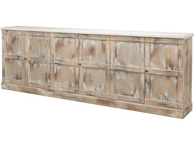 Sarreid Ltd Luciana Wood Drs Buffet 112" Grey Stucco SAR04573T14W