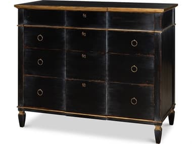 Sarreid Ltd Azzalene Single Dresser Black with Gold SAR05420