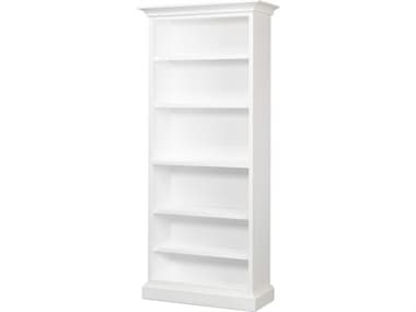 Sarreid Ltd Open Shelf Bookcase, Cortina White SAR24379