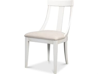 Sarreid Ltd Deco Side Chair Cortina White Taupe SAU00308F47