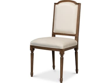 Sarreid Ltd Louis XVI Squared Side Chair Driftwood SAU01507F49