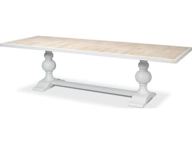 Sarreid Ltd Rectangular Dining Table Cortina White SAU022AS08