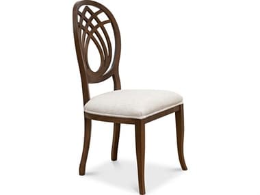 Sarreid Ltd Goccia Side Chair, Driftwood, Oatmeal SAU16507F46