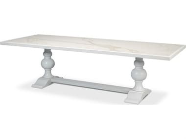 Sarreid Ltd Rectangular Dining Table,Cortina White SAU188AS08