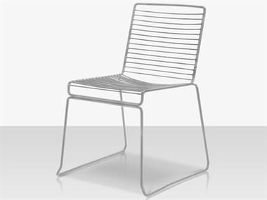 Source Outdoor Furniture Tribeca Steel Stackable Dining Side Chair in Style 3 SCCLSF18091623