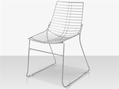Source Outdoor Furniture Tribeca Steel Stackable Dining Side Chair in Style 4 SCCLSF18091624