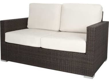 Source Outdoor Furniture Closeouts Lucaya Wicker Loveseat in Espresso SCCLSF2012102ESP