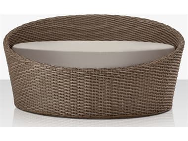 Source Outdoor Furniture Closeouts Moon Wicker Daybed in California Sand SCCLSF2022222CAL