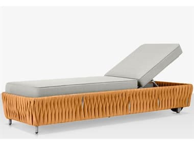 Source Outdoor Furniture Aria Aluminum Cushion Chaise Lounge in Camel SCCLSF2028104CML