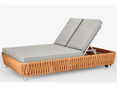 Source Outdoor Furniture Aria Aluminum Cushion Double Chaise in Camel SCCLSF2028134CML