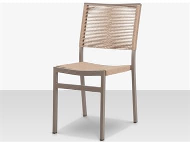Source Outdoor Furniture Fiji Aluminum Rope Stackable Dining Side Chair - Tan Rope SCCLSF2201162TAN