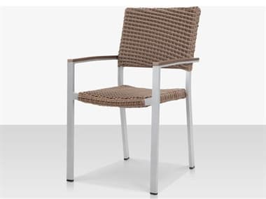Source Outdoor Furniture Fiji Aluminum Wicker Stackable Dining Arm Chair - California Sand SCCLSF2201163CAL
