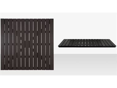 Source Outdoor Furniture Vienna Aluminum 24'' Square Table Top in Tex Black / Black SCCLSF2404402TXBBLK