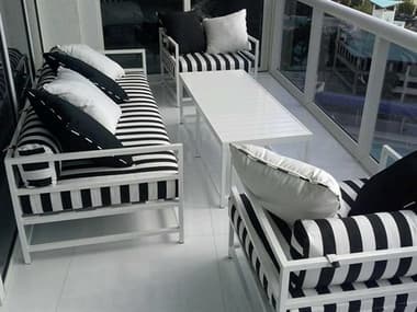Source Outdoor Furniture Delano Aluminum Cushion Lounge Set SCDELANLNGESET