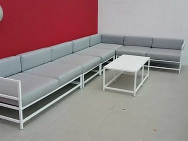Source Outdoor Furniture Delano Aluminum Cushion Lounge Set SCDELANLNGESET2