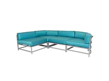 Source Outdoor Furniture Delano Aluminum Cushion Lounge Set SCDELANLNGESET3