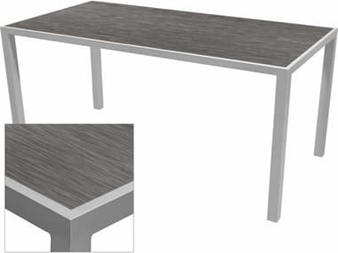 Source Outdoor Furniture Sedona Quick Ship Aluminum 32'' x 24'' Rectangular Dining Table Base SCSF1009584QUICK