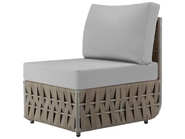 Source Outdoor Furniture Scorpio Quick Ship Aluminum Cushion Modular Lounge Chair SCSF1026131QUICK