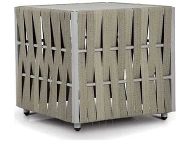 Source Outdoor Furniture Scorpio Quick Ship Aluminum 21'' Square End Table SCSF1026303QUICK
