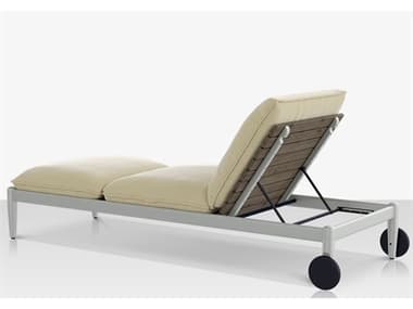 Source Outdoor Furniture Danish Aluminum Sling Strap Armless Chaise Lounge SCSF1027134