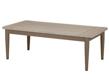 Source Outdoor Furniture Danish Aluminum Small 45''W x 22''D Rectangular Coffee Table SCSF1027310