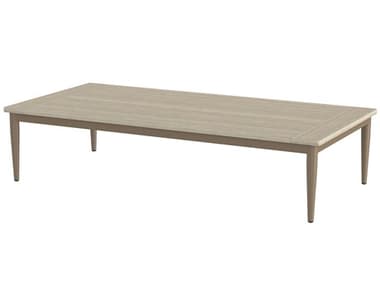 Source Outdoor Furniture Danish Aluminum Large 69''W x 33''D Rectangular Coffee Table SCSF1027311
