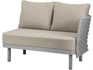 Source Outdoor Furniture Luxe Quick Ship Aluminum Cushion Right Arm Loveseat SCSF1028122QUICK