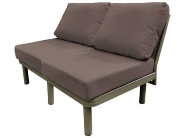 Source Outdoor Furniture Luxe Aluminum Modular Loveseat SCSF1028132
