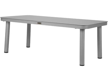 Source Outdoor Furniture Luxe Quick Ship Aluminum 47''W x 24''D Rectangular Coffee Table SCSF1028311QUICK
