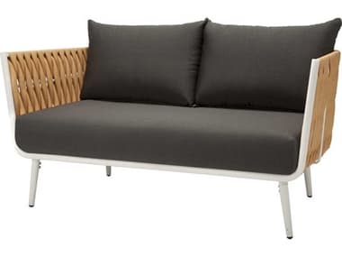Source Outdoor Furniture Aria Quick Ship Aluminum Cushion Loveseat SCSF2028102QUICK