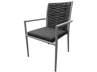 Source Outdoor Furniture Aria Aluminum Cushion Dining Chair SCSF20281632