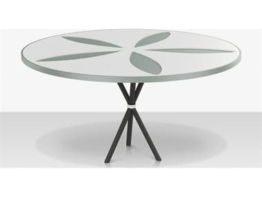 Source Outdoor Furniture Organic Aluminum Sand Dollar 42'' Round Dining Table SCSF2039325