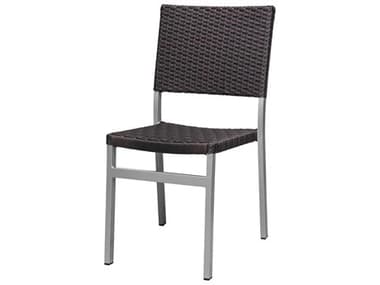 Source Outdoor Furniture Fiji Quick Ship Aluminum Wicker Stackable Dining Side Chair SCSF22011621QUICK