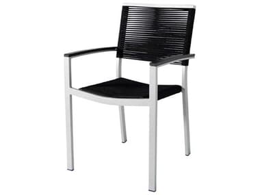 Source Outdoor Furniture Fiji Quick Ship Aluminum Rope Stackable Dining Arm Chair SCSF22011632QUICK