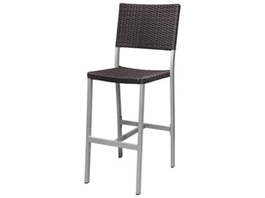 Source Outdoor Furniture Fiji Quick Ship Aluminum Wicker Stackable Bar Side Chair SCSF22011721QUICK