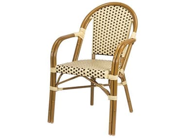 Source Outdoor Furniture Paris Quick Ship Aluminum Stackable Dining Arm Chair SCSF2203163QUICK