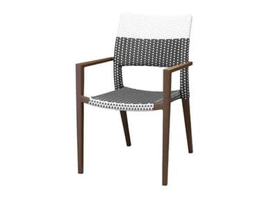 Source Outdoor Furniture Chloe Aluminum Wicker Stackable Dining Arm Chair SCSF22071631