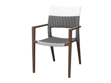 Source Outdoor Furniture Chloe Quick Ship Aluminum Wicker Stackable Dining Arm Chair SCSF22071631QUICK