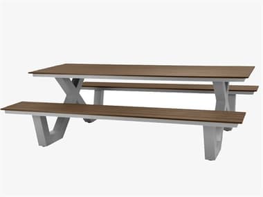 Source Outdoor Furniture Vienna Aluminum 10' Picnic Table SCSF2404369