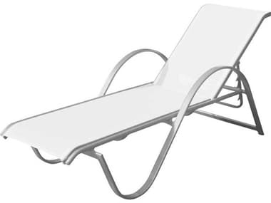 Source Outdoor Furniture Lanai Aluminum Sling Stackable Chaise Lounge SCSF3011104