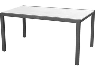Source Outdoor Furniture Modera Aluminum 60''W x 37''D Rectangular Dining Table SCSF3203314