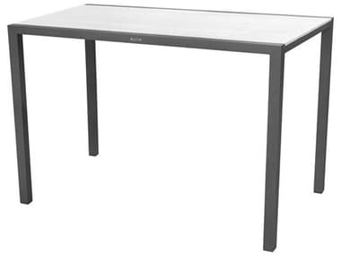 Source Outdoor Furniture Modera Aluminum 60''W x 38''D Rectangular Bar Table SCSF3203316