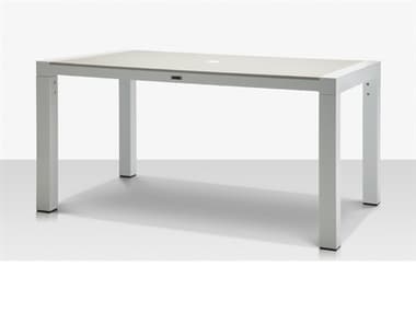 Source Outdoor Furniture Modera Aluminum 96''W x 45''D Rectangular Dining Table SCSF3203317N