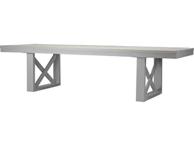 Source Outdoor Furniture Dynasty Aluminum 120''W x 51''D Rectangular Dining Table SCSF3205373