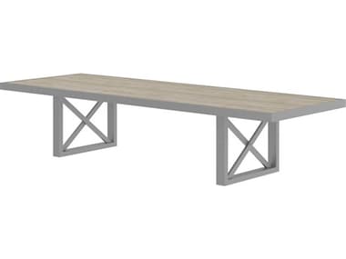 Source Outdoor Furniture Dynasty Aluminum XL Mega 143''W x 48''D Rectangular Dining Table Top SCSF3205986