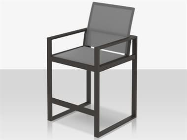 Source Outdoor Furniture Iconic Aluminum Sling XL Highback Bar Arm Chair SCSF3217178XL