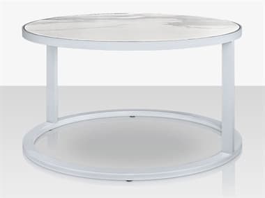 Source Outdoor Furniture Iconic Aluminum 30'' Round Nesting Table SCSF3217423