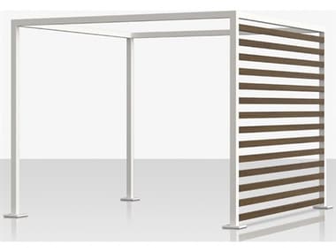 Source Outdoor Furniture Breeze 15' x 10' Optional Aluminum Wood Grain Slats - Right Side SCSF340620051510